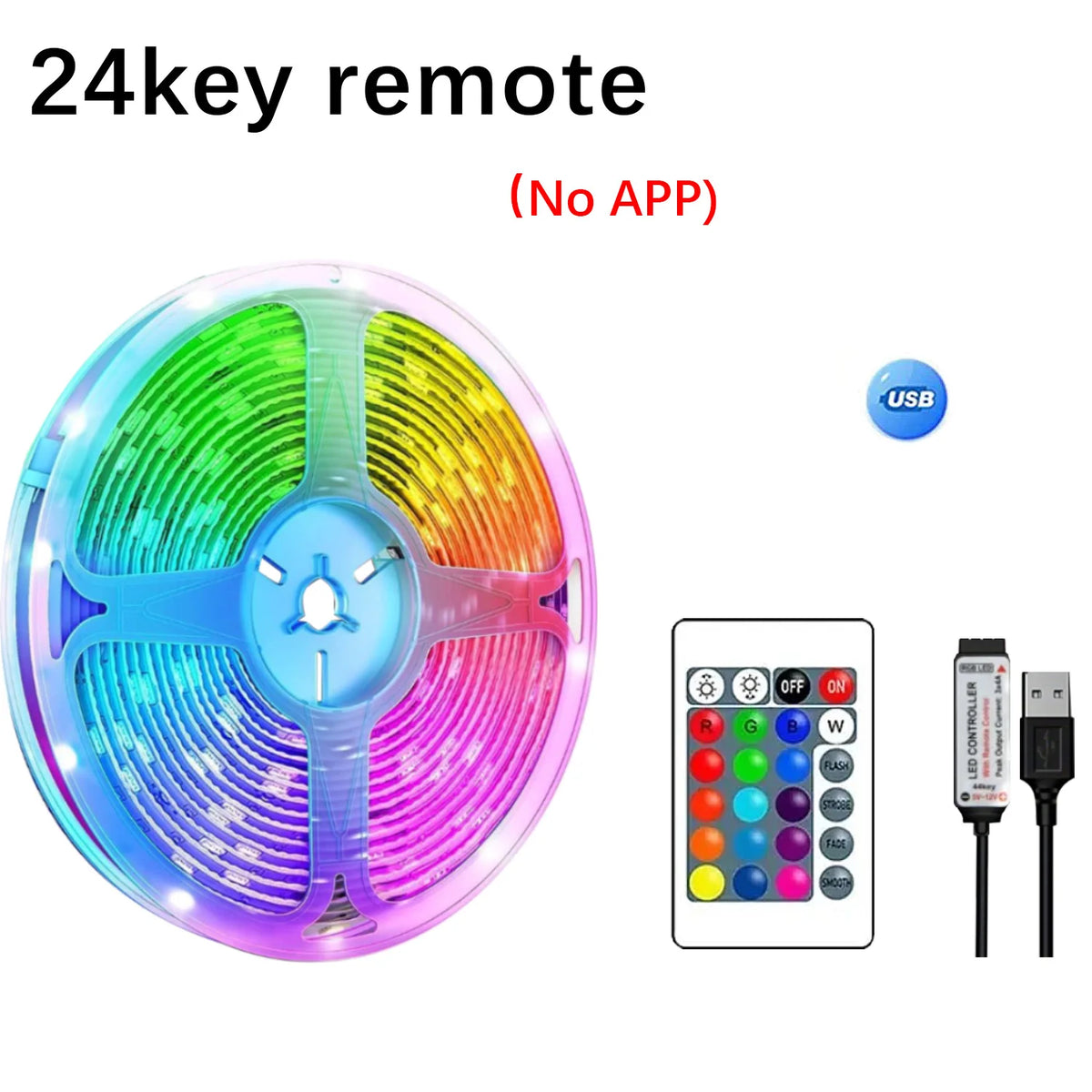 5V USB Led Lights for Room RGB Led Strip Lights 10m 20m 30m Flexible Ribbon Diode Tape for Room Bedroom Decor TV Backlights