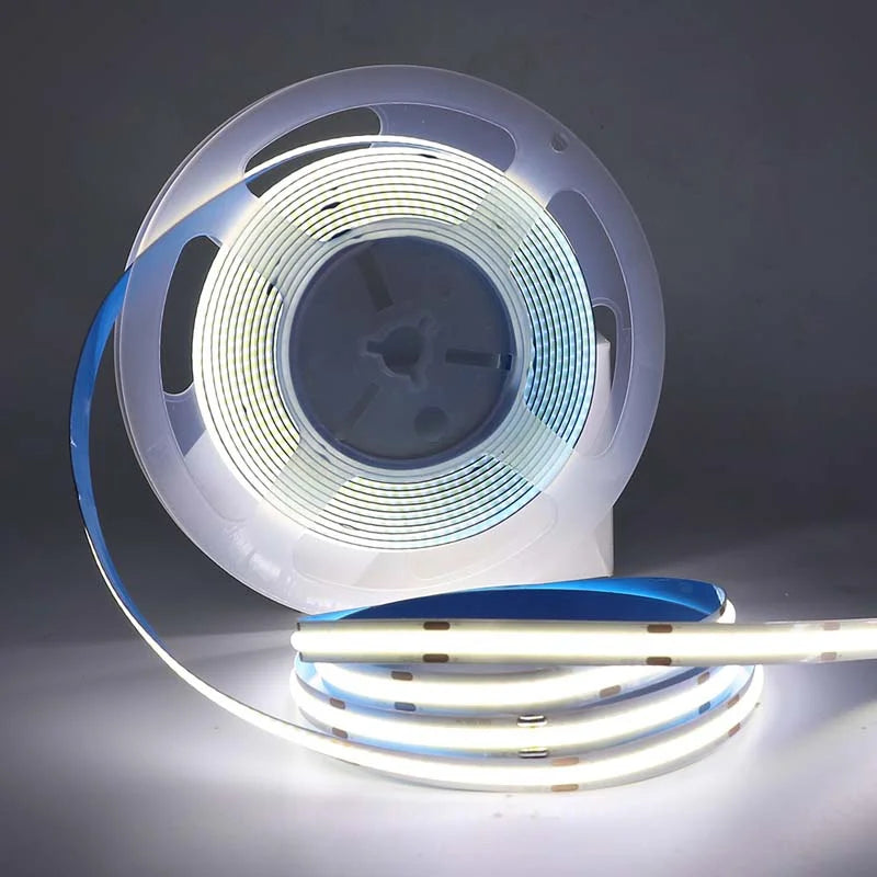 5V COB LED Light Strip USB COB Bendable Tape Light Flexible LED Tape with Dimmer for Room TV Backlight Cabinet Adhesive Light