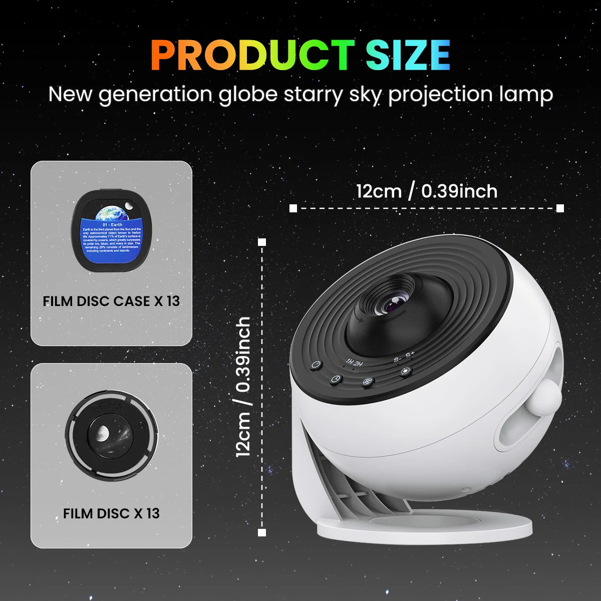 Upgrade 13 in 1 Starry Sky 4K HD Planetarium Galaxy Projector PRO Lamp Timer Nebula Night Light for Bedroom Gift Home Party