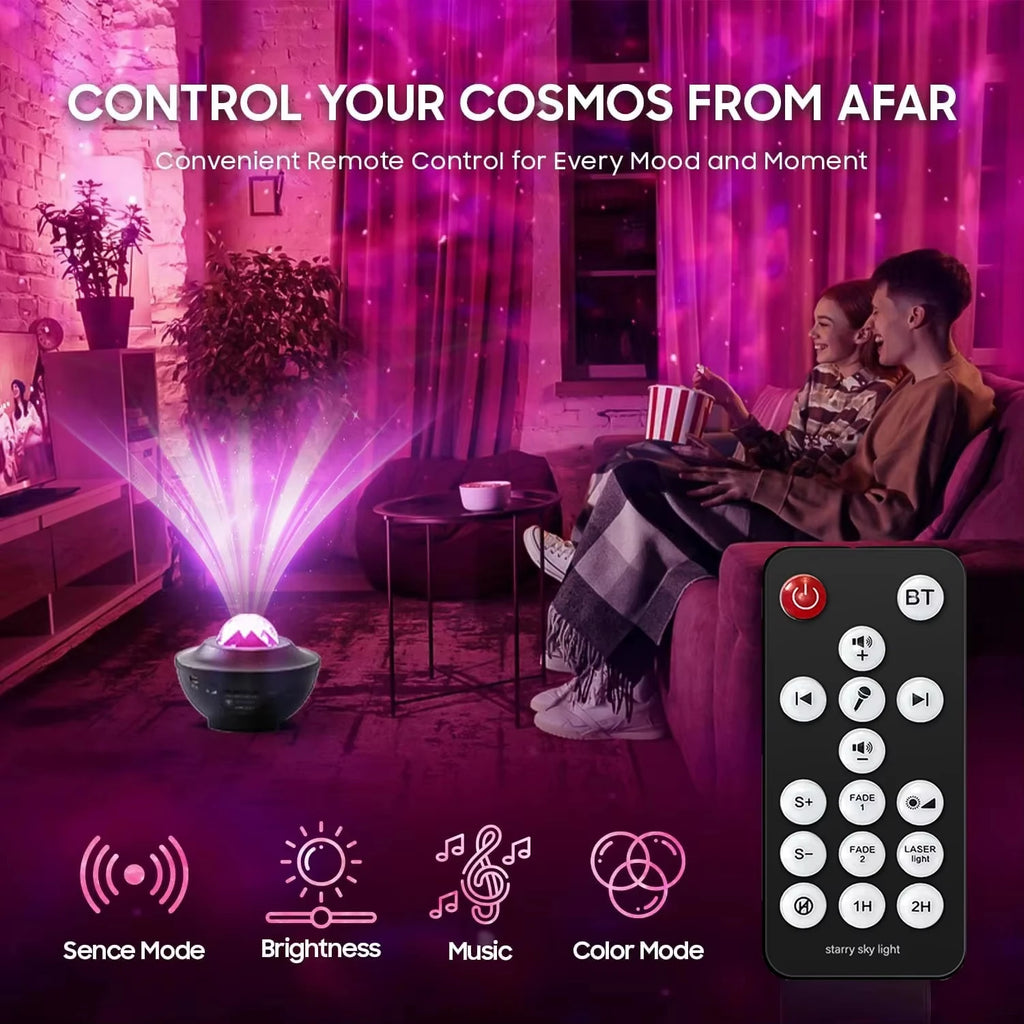 LED Starry Sky Projector Night Light Remote Control Switch U