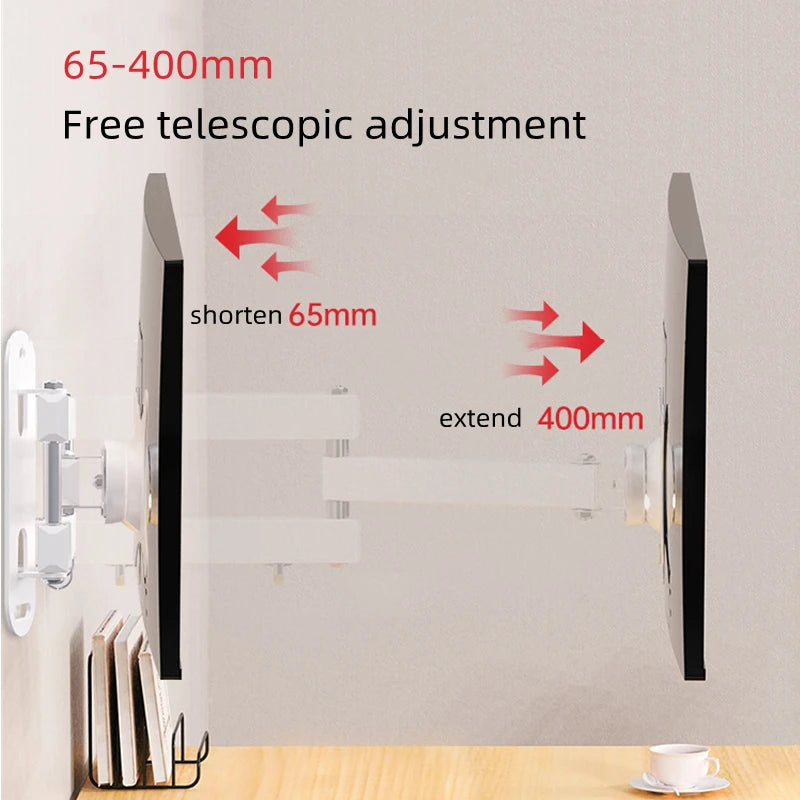 Retractable Universal TV Mounts Wall Mount Bracket Load Up t