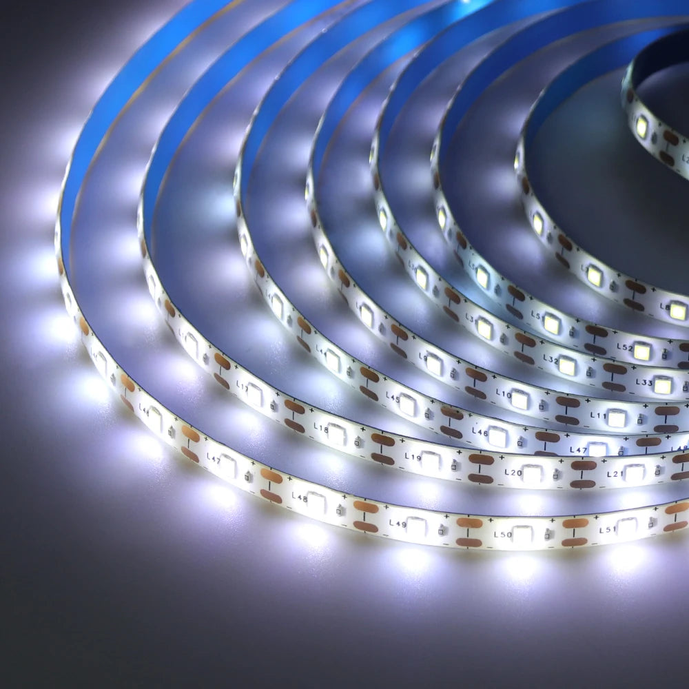 5V USB LED Strip Light with Adhesive Tape 2835 60LEDs Flexible LED Tape Waterproof Rope Light for TV Backlight Cabinet Lamp