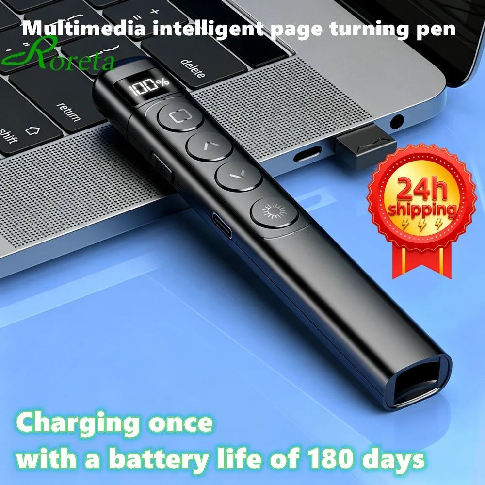 Powerpoint Pen Wireless Presentation Clicker Type-C Rechagab