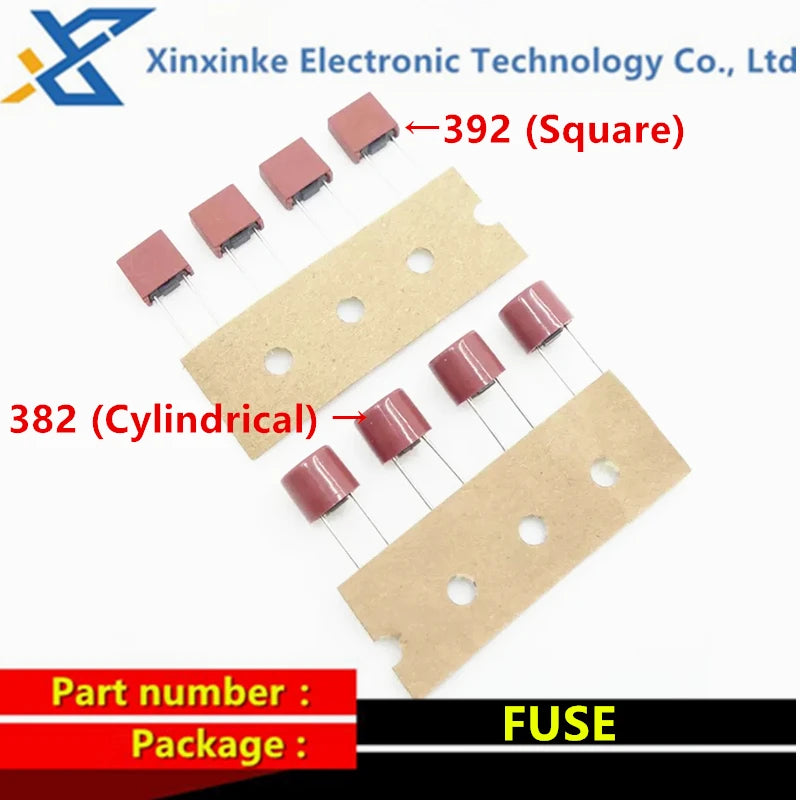 20PCS Square Fuse 0.5 1 1.25 1.6 2 2.5 3.15 4 5 6.3 8 10 A 2