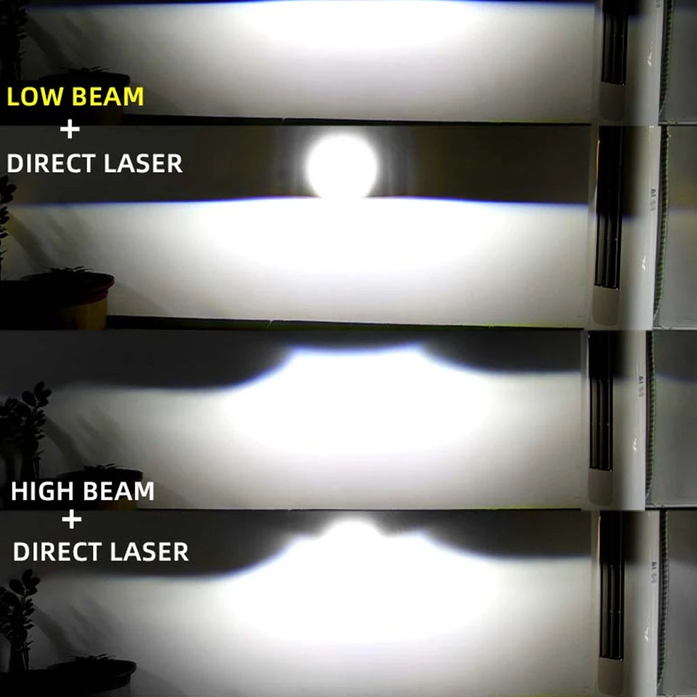 laser lens 3Inch biled Fog Light Hb3 9005 H8 H1 H11 car bi led projectors Fog Lamp white yellow Led Headlight Bulb Accessories
