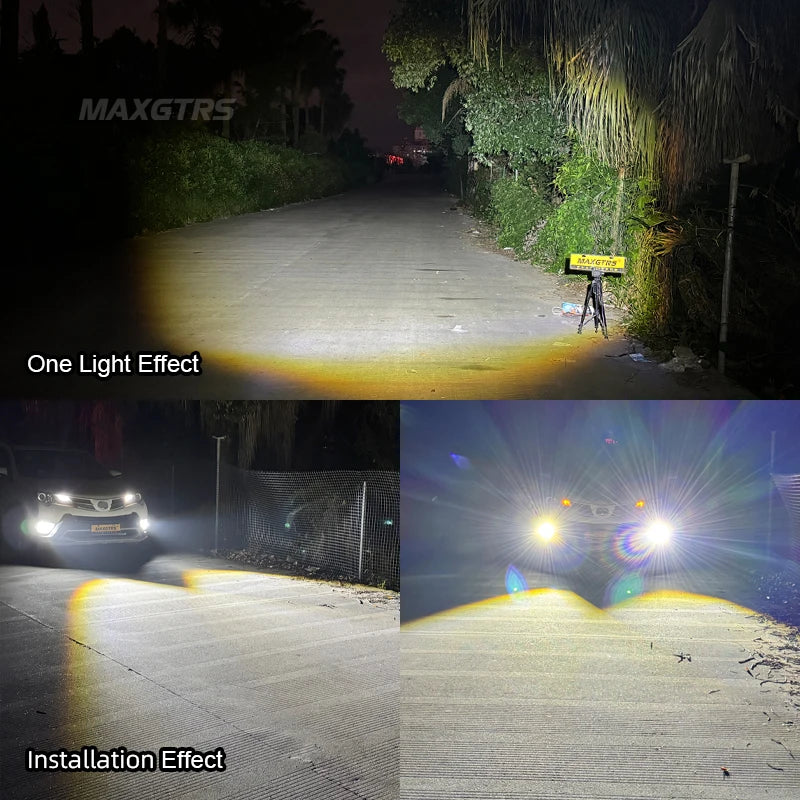 2pcs Automotive H7 H11 9005 9006 Laser Headlight Bulb Mini P