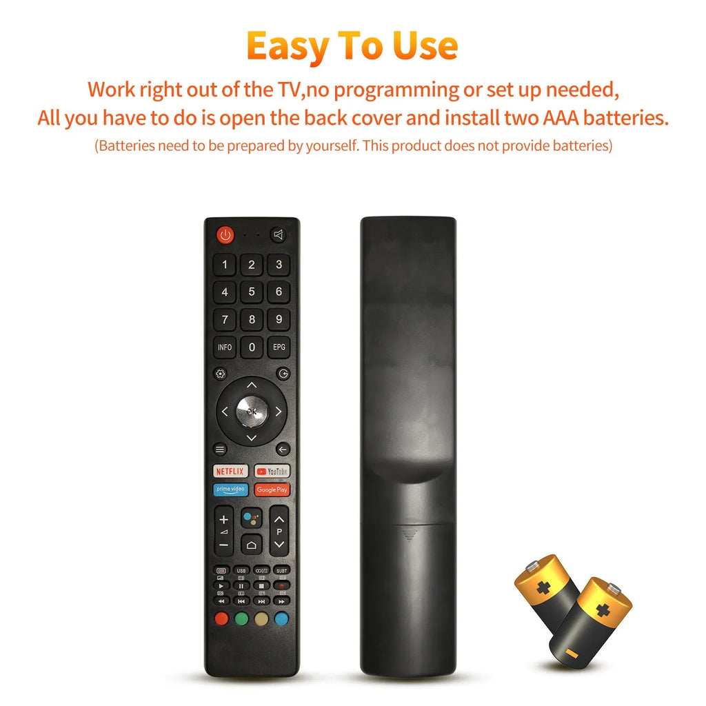 GCBLTV02ADBBT Remote Control Replaced Fit for CHIQ TV Remote