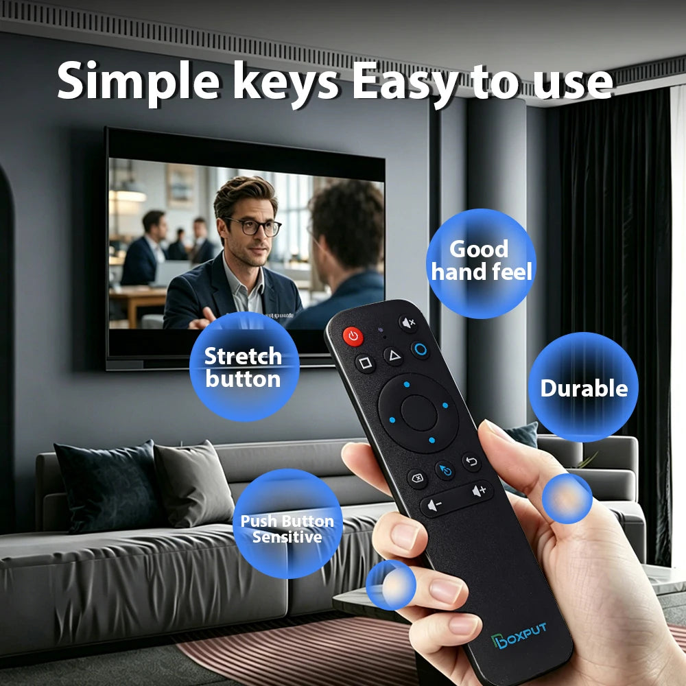 BOXPUT BPR1S Plus Bluetooth 5.0 Wireless Air Mouse IR Learni