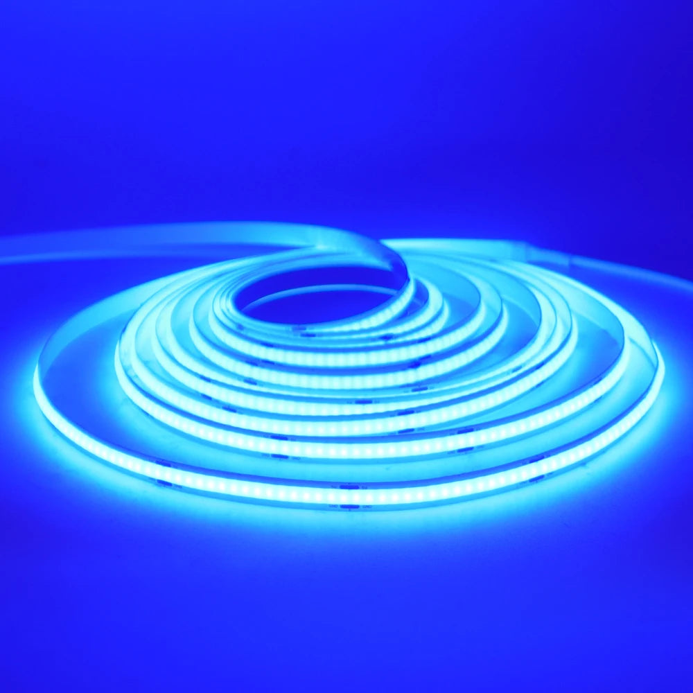 DC 12V COB Strip 320Leds/M Width 3MM 5MM 8MM White/Pink/Red/Yellow/Ice Blue/Green TV Backlight Flexible Ribbon Rope LED Light