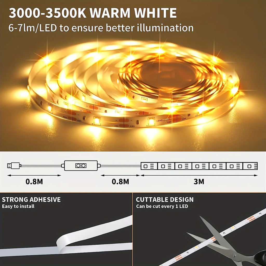 1m LED Night Lamp Smart Dimmer Gesture Sensor Switch Control