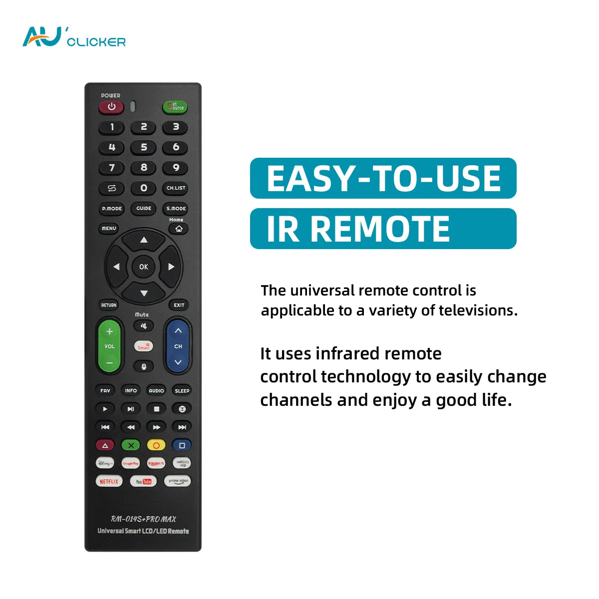 Universal TV Remote Suitable Any Brand Need to Set Universal