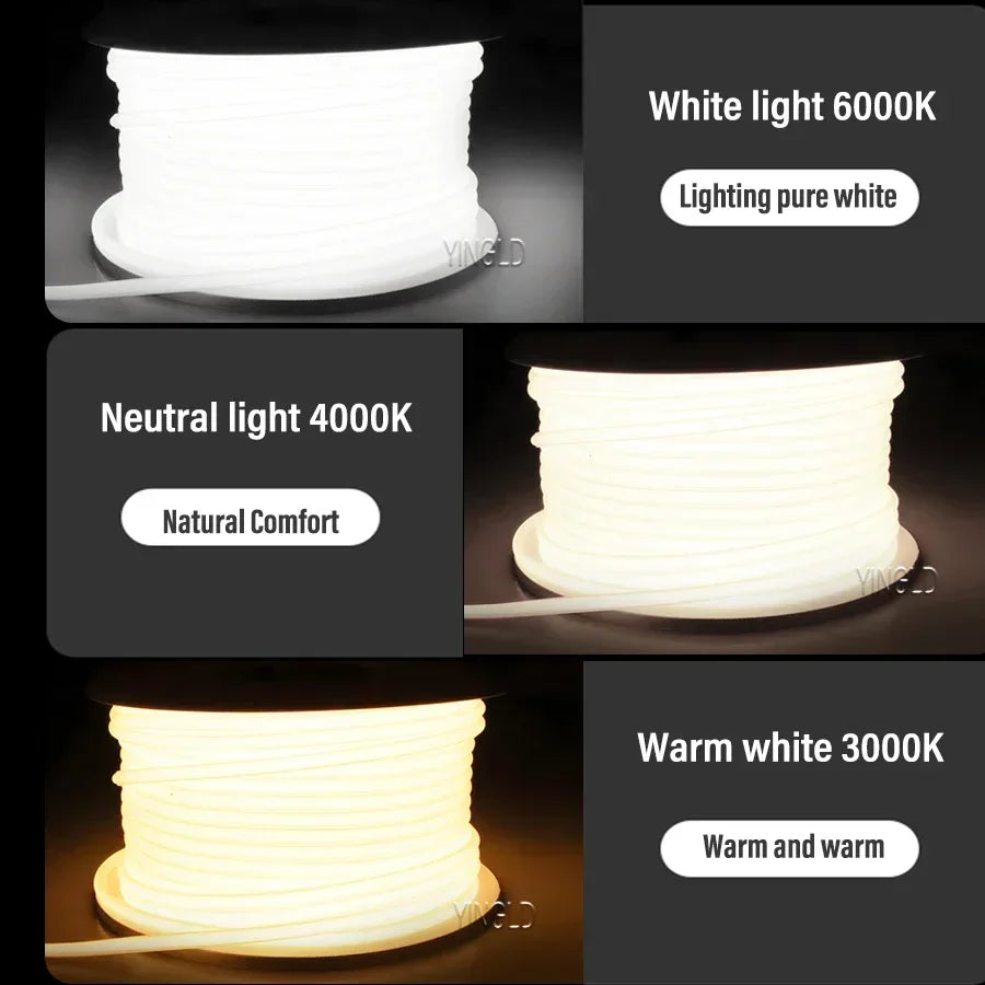 High Bright 220V COB LED Strip Light 110V Switch/Dimmable RA