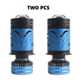 2Pcs H4 Bi Mini LED Projector Lens Car Bulb Headlight Turbo Lamps Fan Plug and Play 40000LM 140W Motorcycle High Low Beam 12V