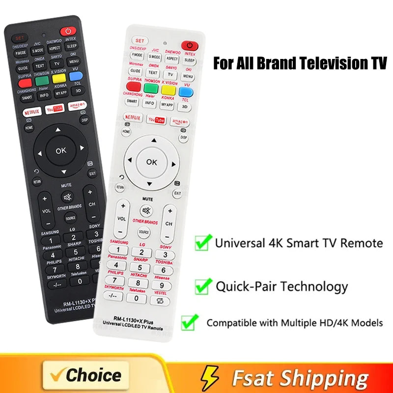 New Universal RM-L1130+X Replacement Remote Control For All 