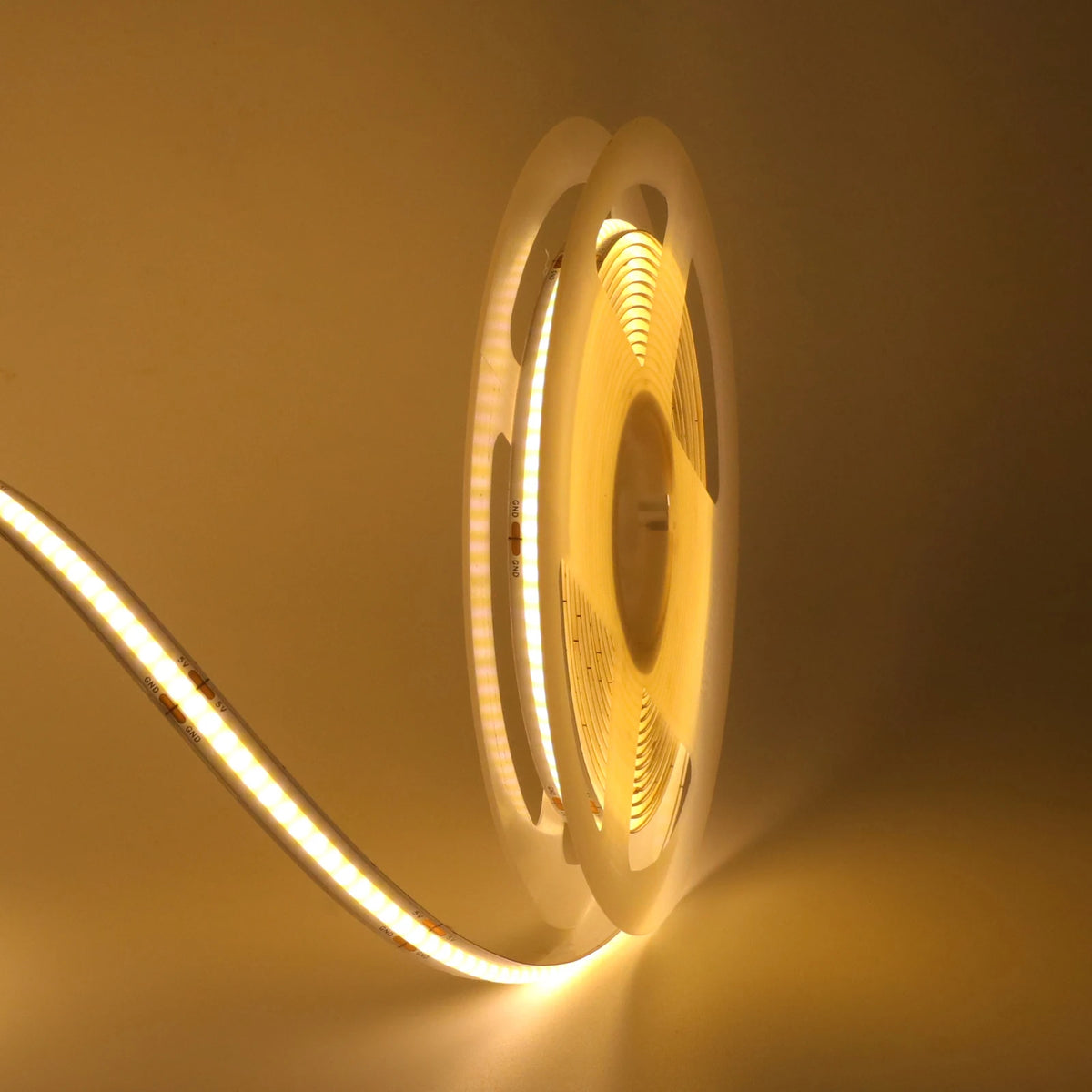 3AA Battery Box 5V COB Led Strip 8MM 320LEDs/M Warm Natural Cool White Flexible COB Strip Light for Bedroom Cabinet TV Backlight