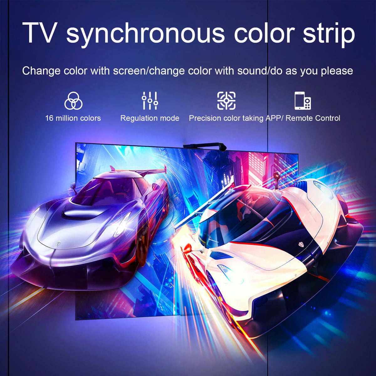 TV LED Backlight With Camera Ambient Strip Light Immersion L