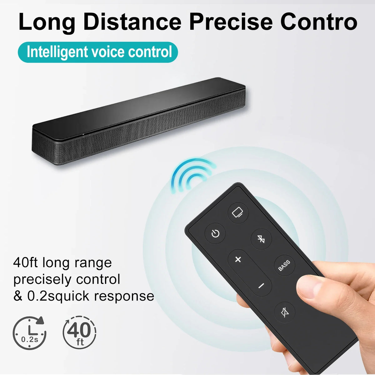 New Replacement Remote Control for Bose TV Speaker/Bose Solo