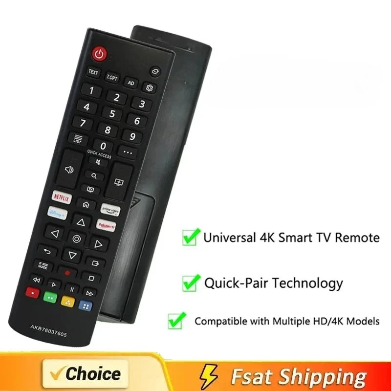 NEW AKB76037605 Remote Control Fit For SMART TV 43UK6300PUE 