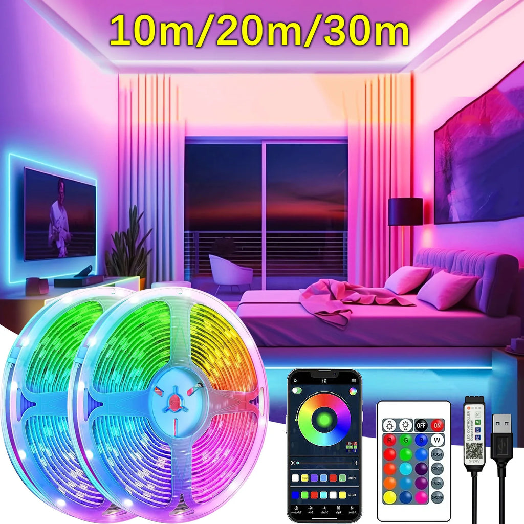 5V USB Led Lights for Room RGB Led Strip Lights 10m 20m 30m 