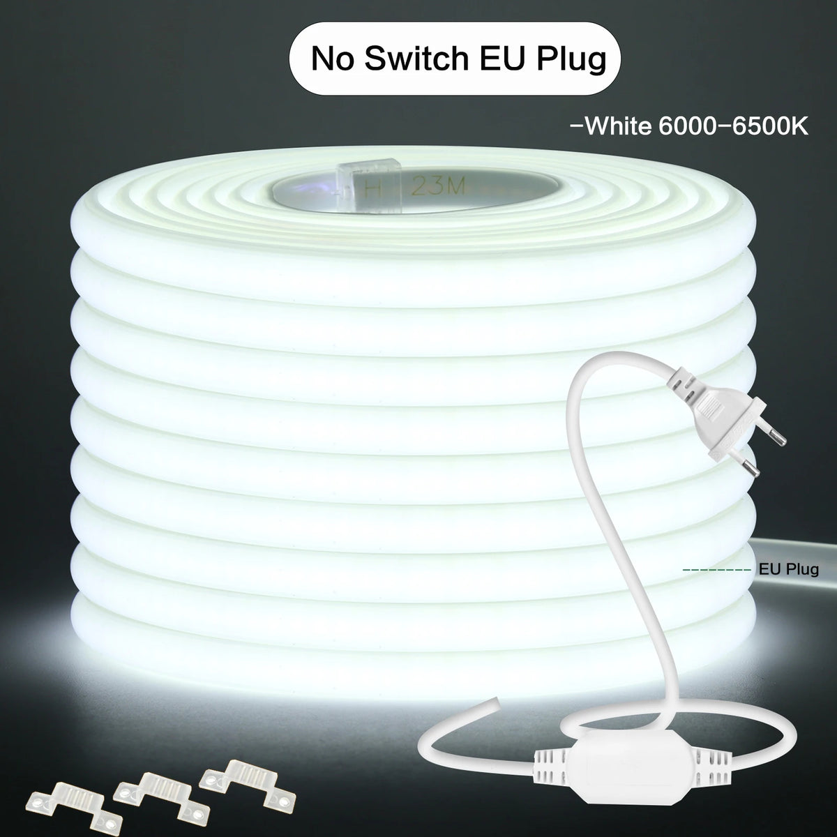 220V Dimmable COB LED Neon Strip Light With Switch/Dimmer Plug Waterproof 288Leds/M High Quality Neon Strip Garden Home Lighting