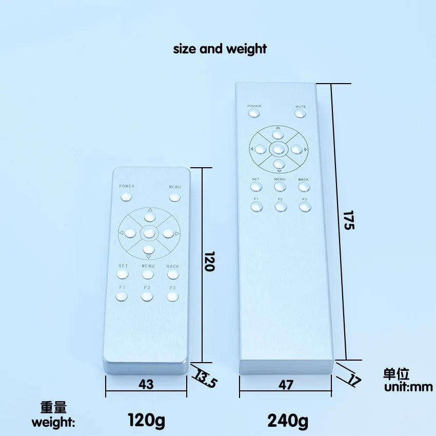 13KEY Universal Aluminum Remote Control IR Learning Remote C