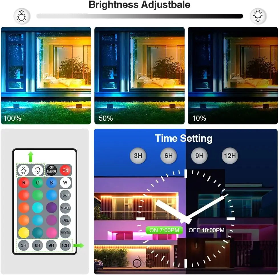 Rgb Outdoor Led Projector 220V Rgb Flood Light 10W 30W 100W 
