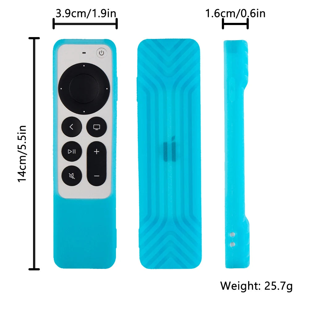 Universal Silicone Remote Protective Shell For Apple TV 4K Siri Remote Anti-Slip Shockproof Soft Cover Remote Protective Case