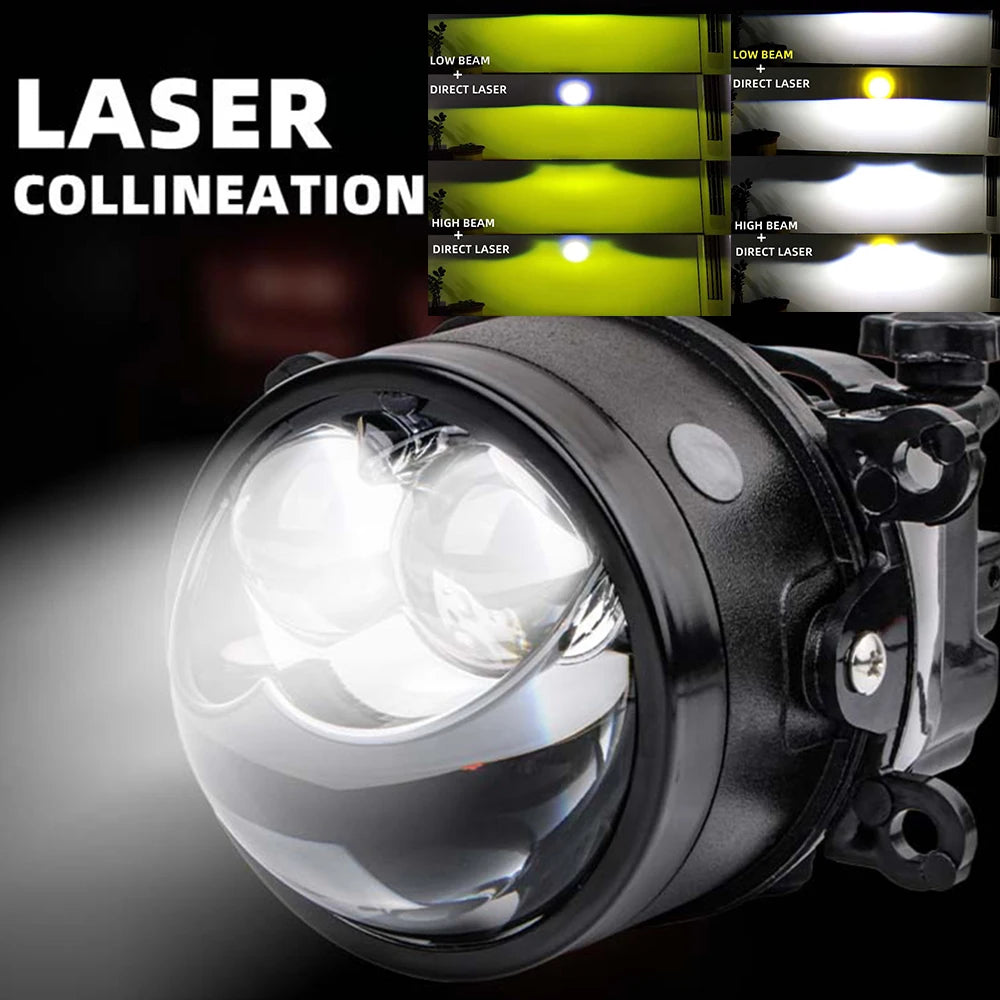laser lens 3Inch biled Fog Light Hb3 9005 H8 H1 H11 car bi l