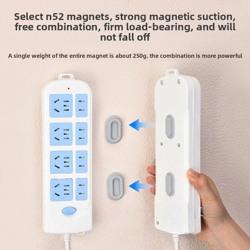 5pcs Magnetic Remote Control Holder Strong Self-Adhesive Wal