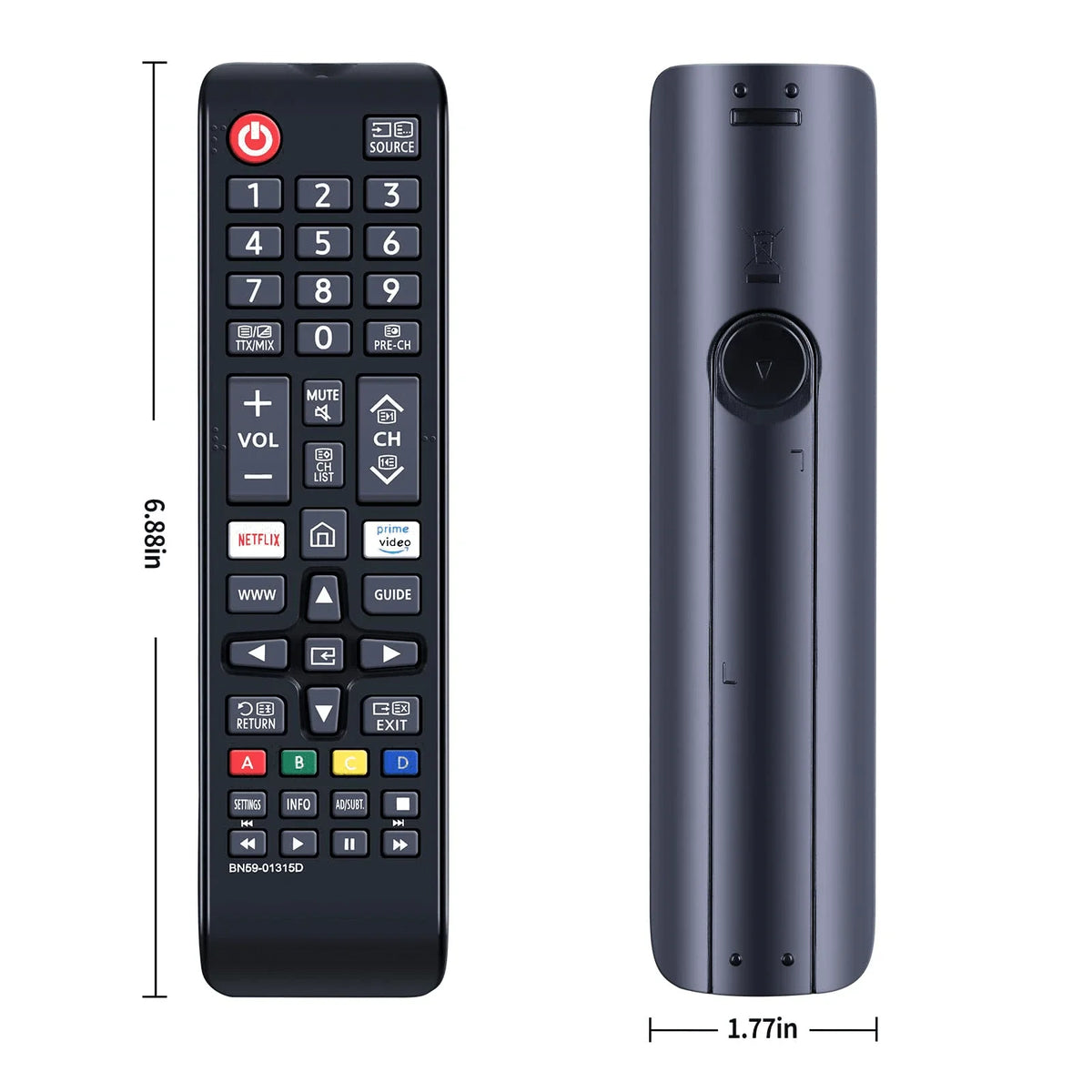 Remote Control For Samsung IR Smart TV Replacement BN59-0131