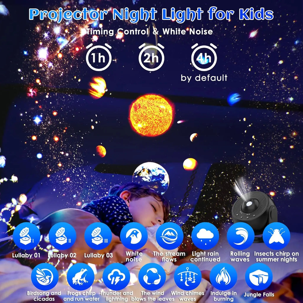 Star Projector Galaxy Pro Night Light 4K HD Lmage Disc Upgra