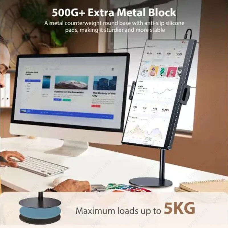 Portable Adjustable Monitor Stand Foldable Desktop Bracket U
