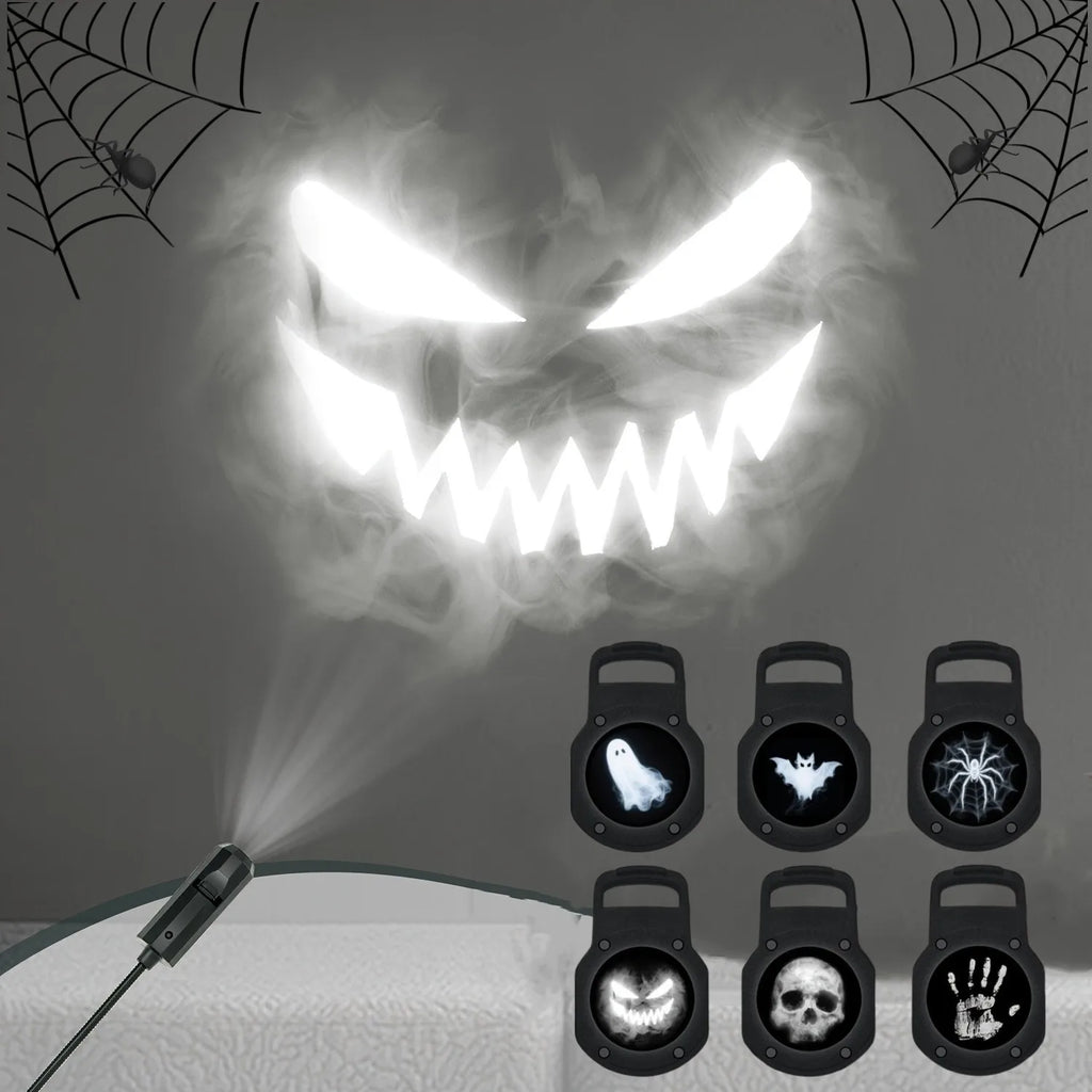 USB Projector Light Halloween Ghost Skull Night Light Switch