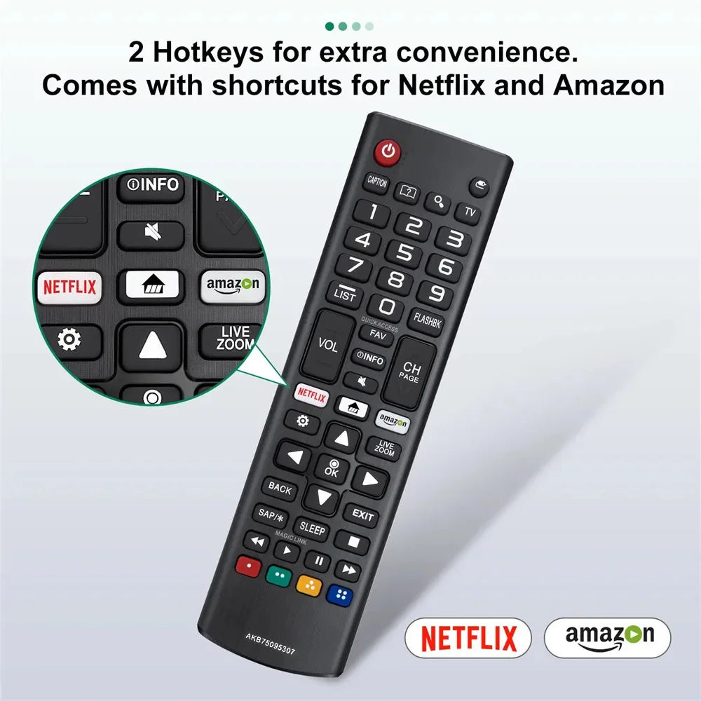 MRSVU Universal Remote Control AKB75095307 Compatible for LG