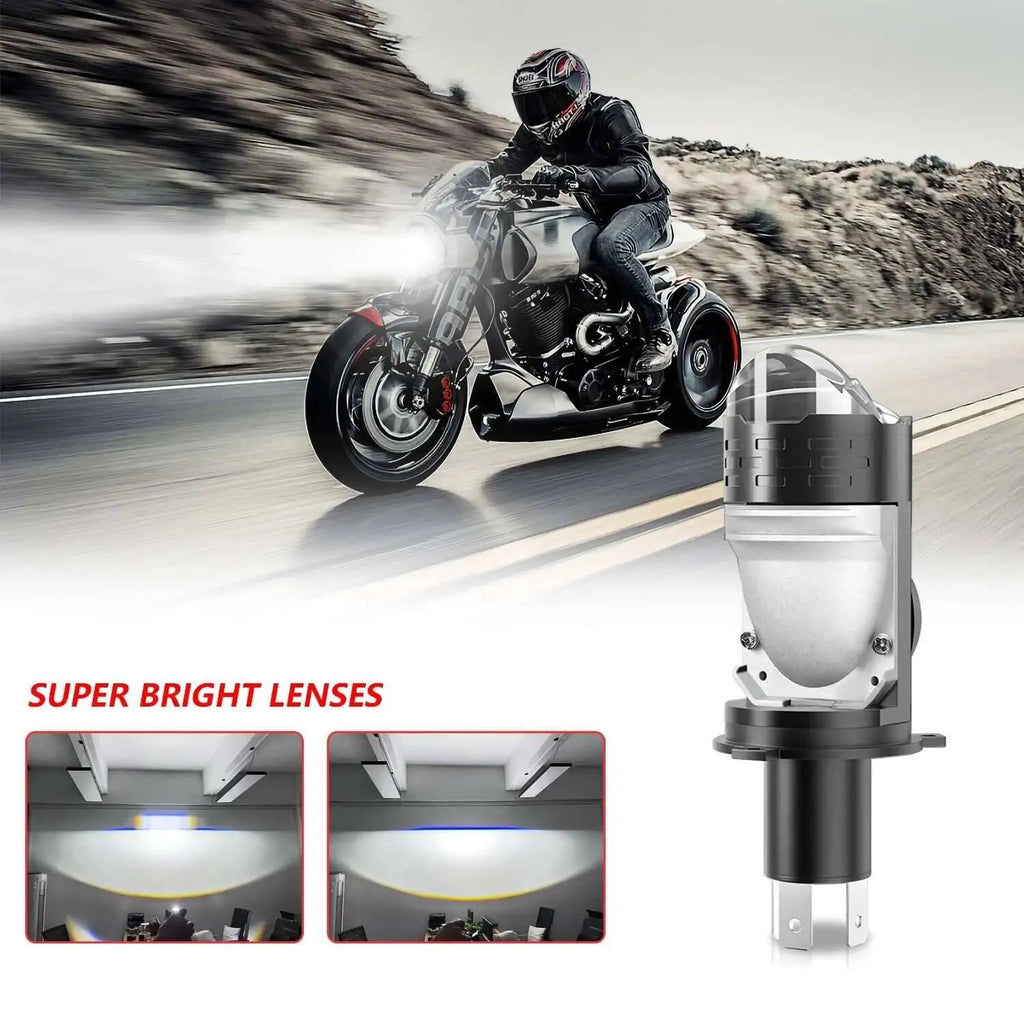 H4 Projector Lens LED Headlight Car Motorcycle 10000LM 100W 