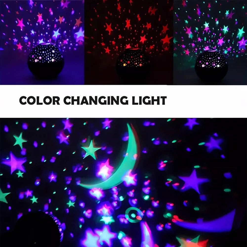 7 Modes RGB Night Lights LED Projector Light Starry Moon Pro