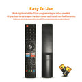 GCBLTV02ADBBT Remote Control Replaced Fit for CHIQ TV Remote