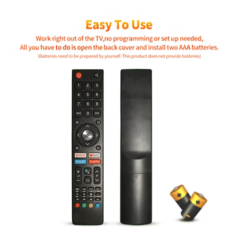 GCBLTV02ADBBT Remote Control Replaced Fit for CHIQ TV Remote