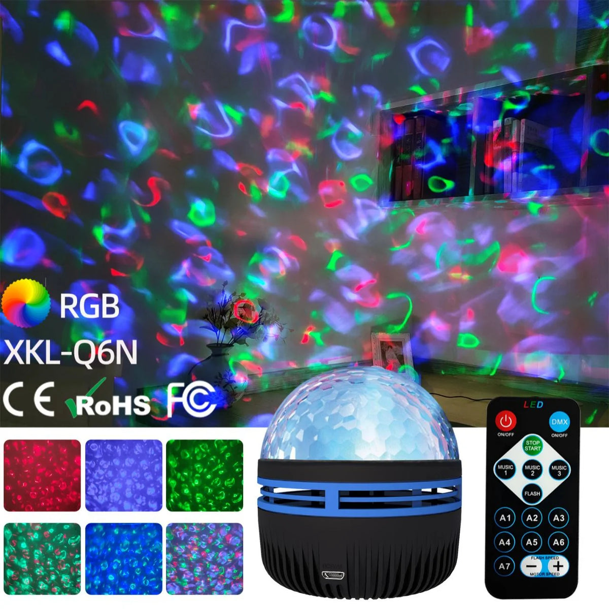 USB Galaxy Projector Aurora 5V Night Light 360 Rotating GB C