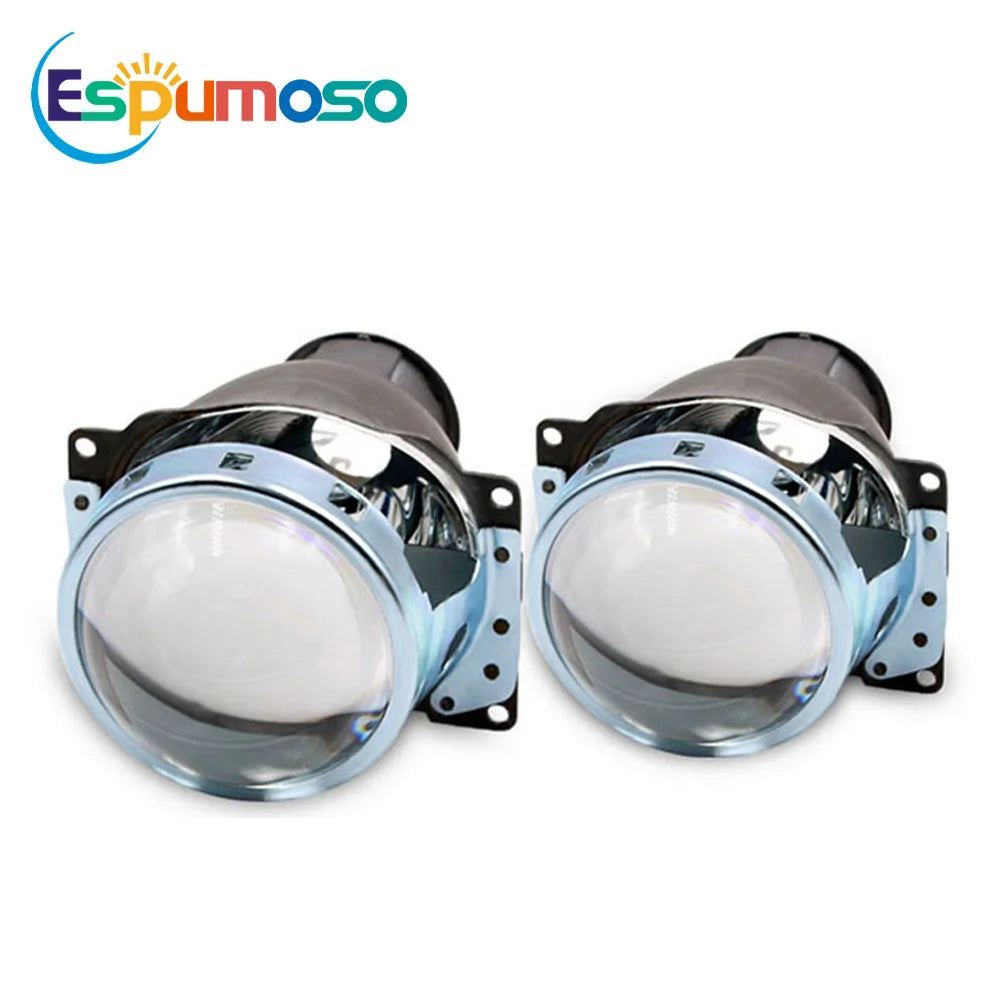 3Inch 1/2PCS Bi LED Projector Car Headlight Retrofit Kit Single Light Bulb LEN Projector Lens Lamp High Low Beam For Hella 3R G5