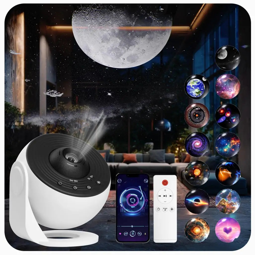 Galaxy Projector for Bedroom Pro Version HD 12 in 1 Film Dis