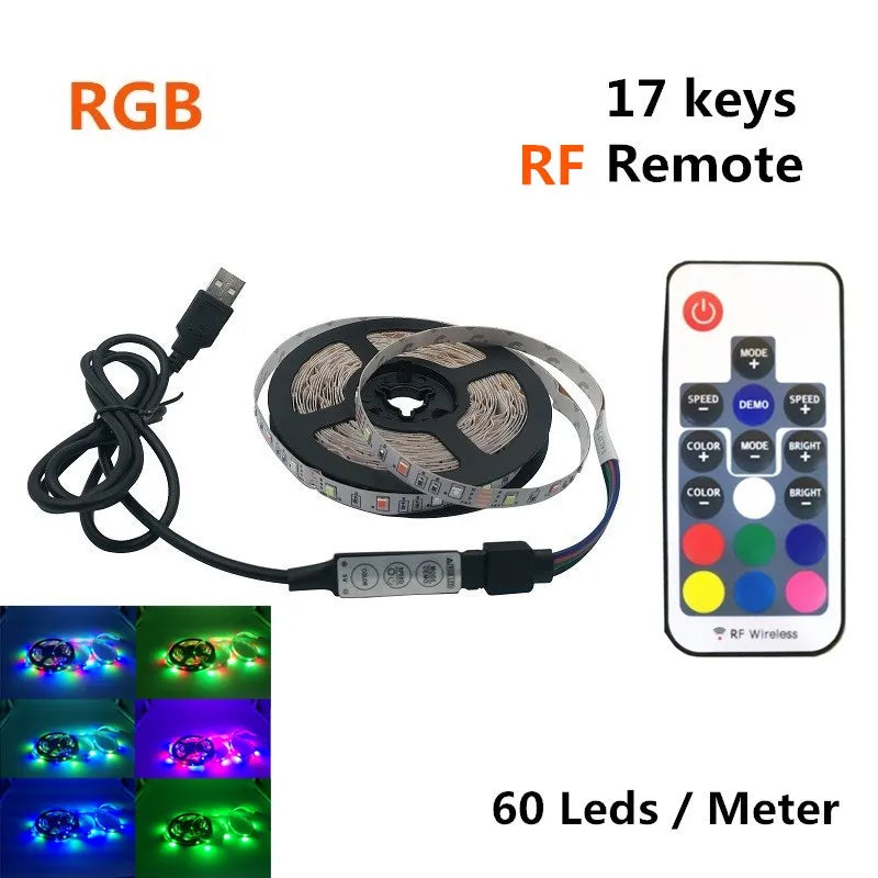USB LED Strip Bra A Wall 5V IP65 Wall Lamp False Wall Luminaire Lamp Waterproof Ceiling Room Bathroom Light 50cm 1m 2m 3m 4m 5m