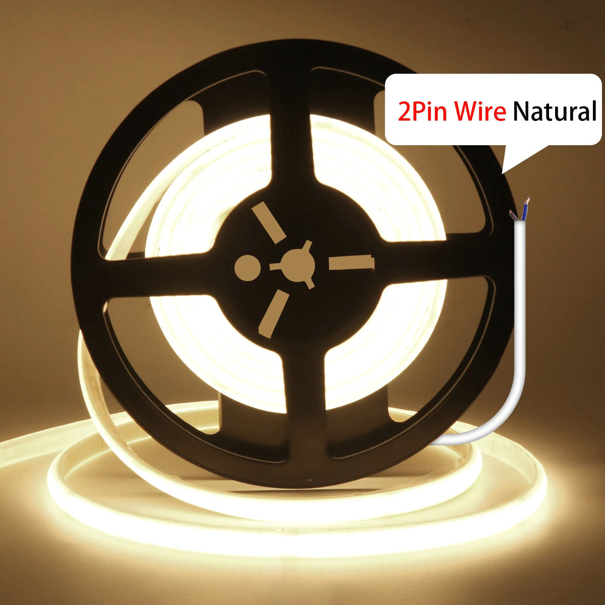 220V Dimmable COB LED Adhesive Strip With Dimmer/Switch White Warm Natural Flexible Ribbon Tape 240LEDs/M Indoor Outdoor Decor