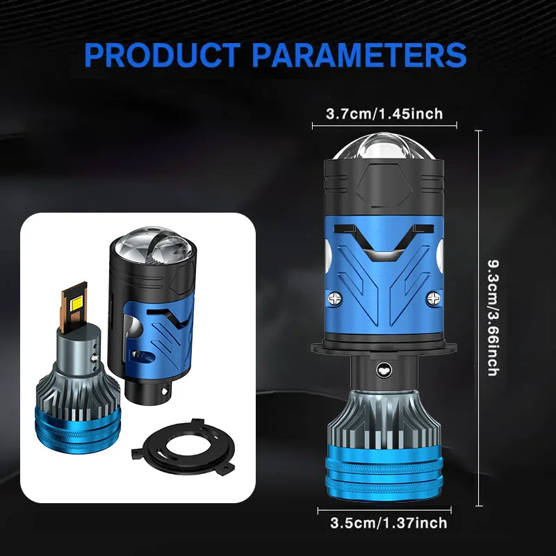 18800000LM H4 LED Projector Lens Car Headlight Bulbs Canbus 