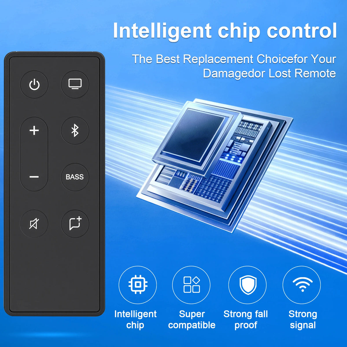 New Replacement Remote Control for Bose TV Speaker/Bose Solo