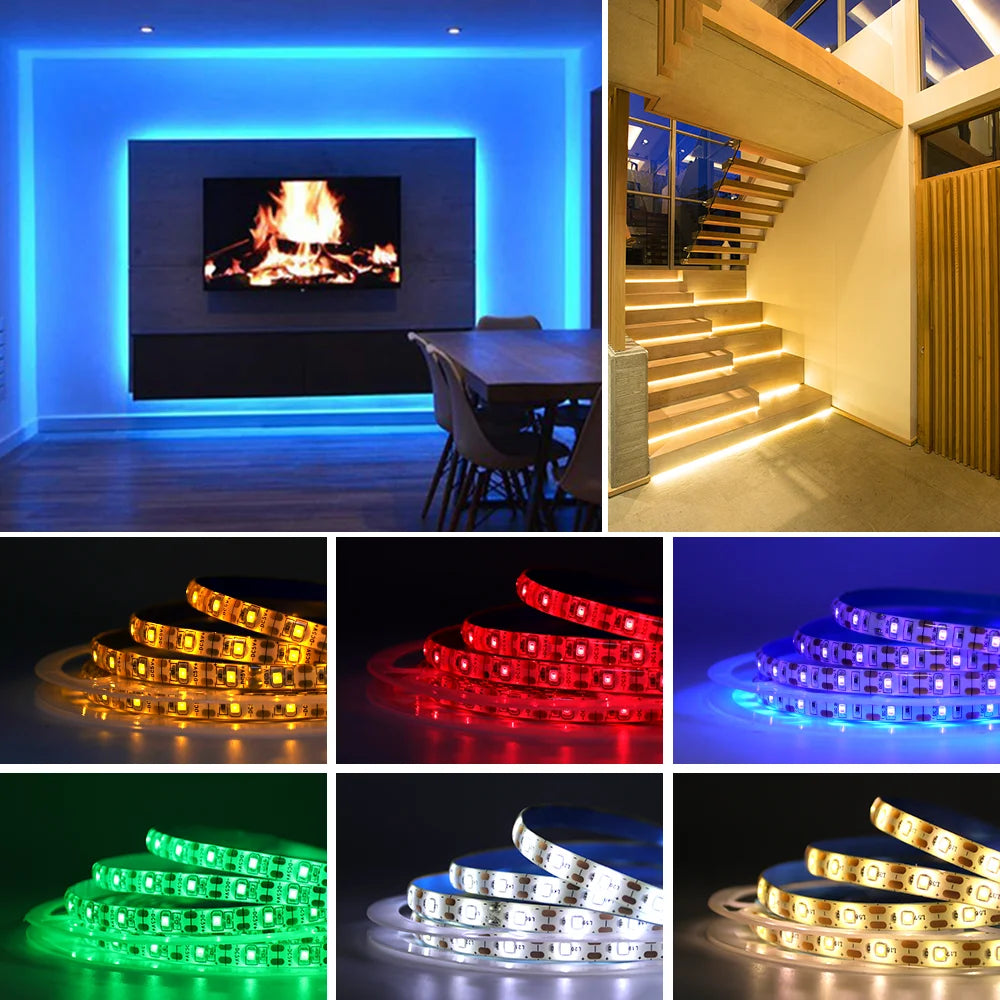 5V USB LED Strip SMD2835 Dimmable Touch Switch Kitchen TV Ba