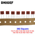 10pcs Fuse 2A 1A 3.15A 4A 5A 6.3A 250V 392 Square Plastic Fu