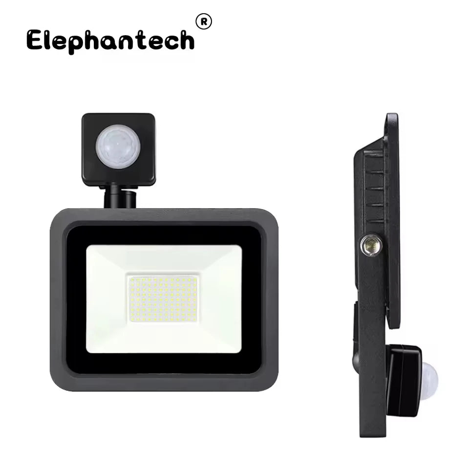 LED PIR motion sensor LED Flood Light Outdoor Led Spotlight LED Projector 220V 100W 50W 30W 20W 10W Outdoor lamp motion detector