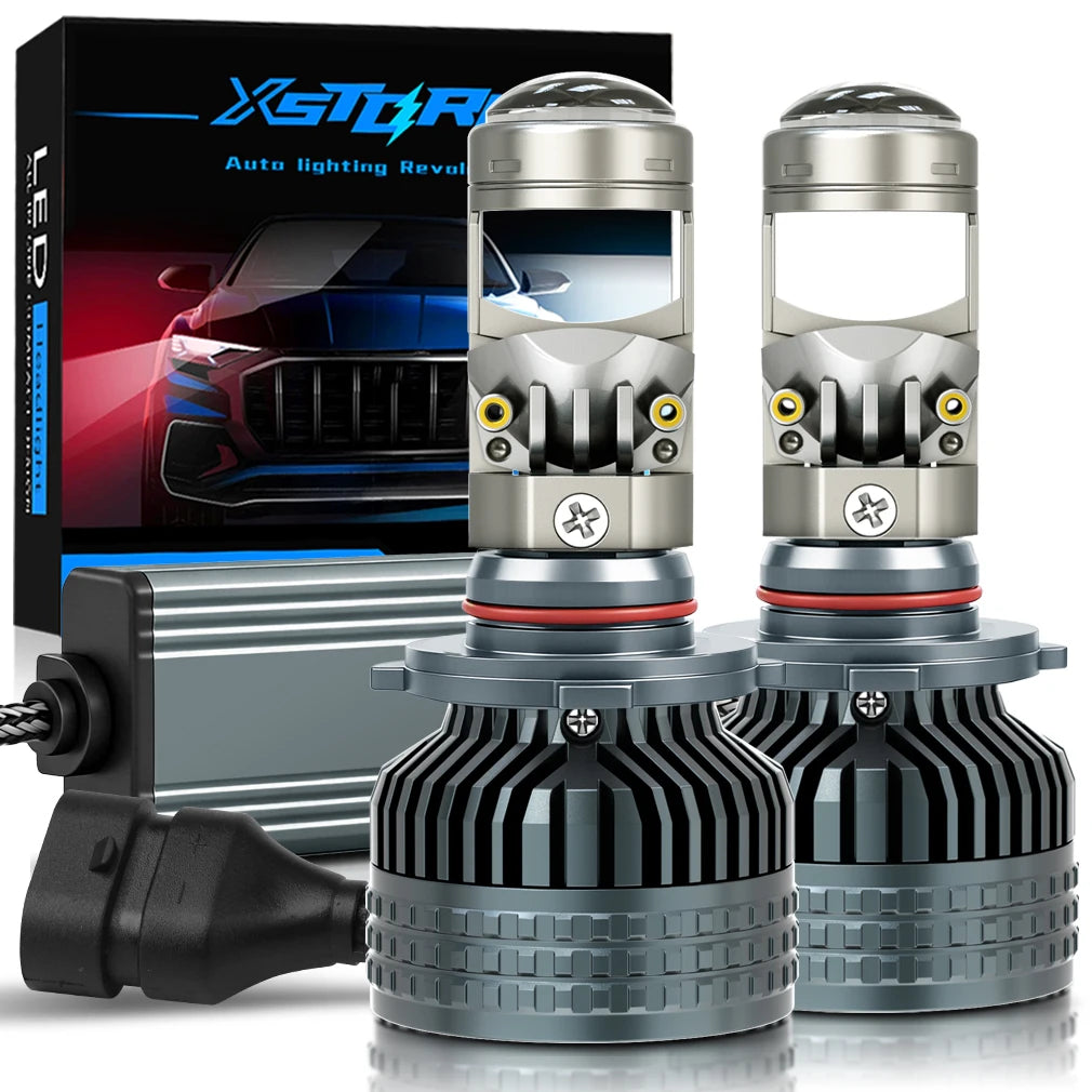 XSTORM H7 LED Projector Lens Headlights H4 H11 9005 9006 LED Canbus Car Lights Bulbs 80000LM 300W Auto/Moto Lamp Fog Light