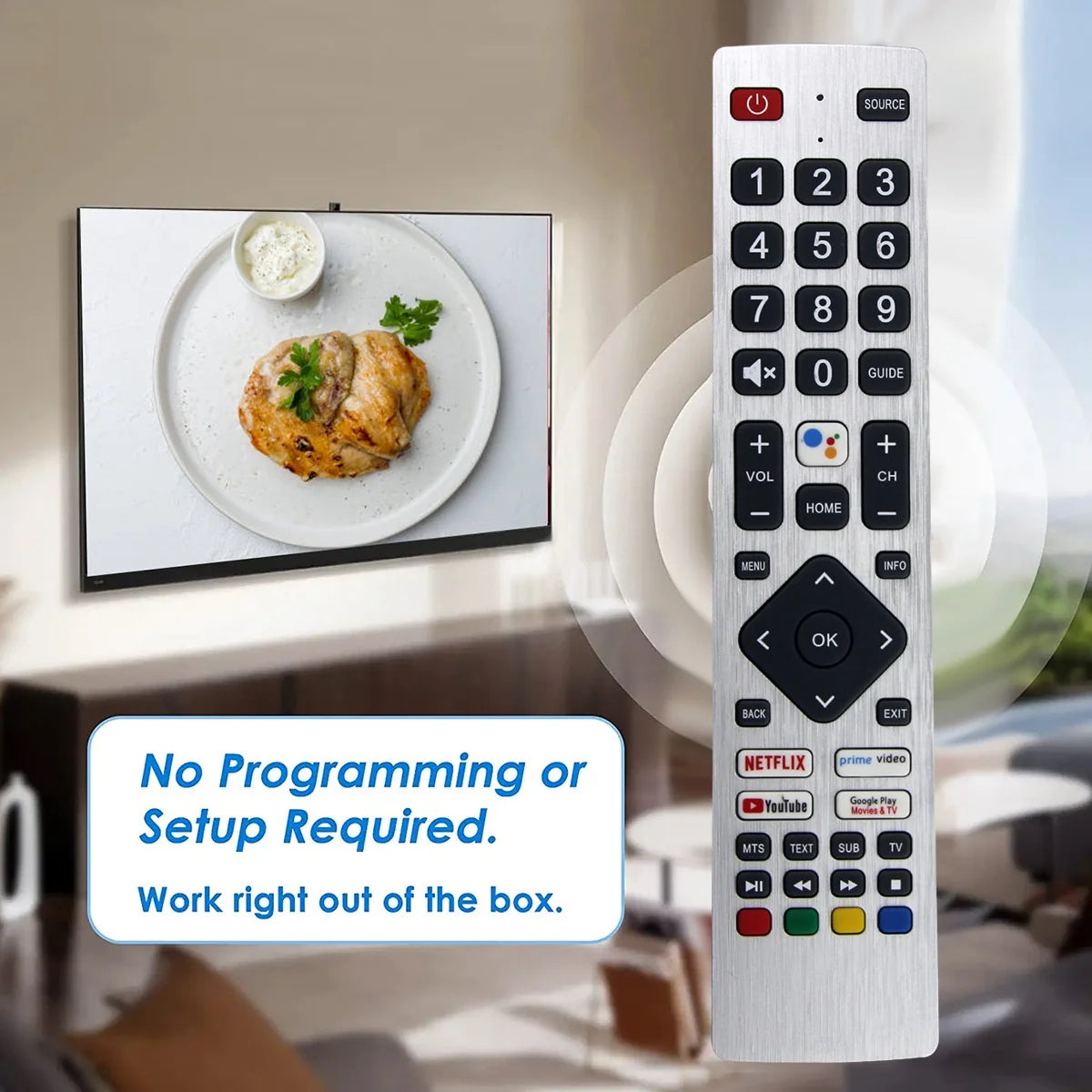 RMC0133 Remote Control Replace for Sharp TV Remote Control F
